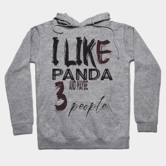 like panda and maybe 3 people Hoodie by Morad Rif